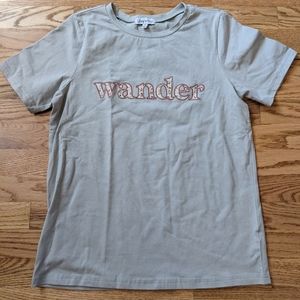 Boutique Sage Green "Wander" Graphic Tee